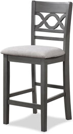 New Classic Furniture Cori 5-Piece Counter Dining Table Set, Gray