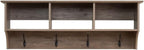 Prepac Drifted Gray 48" Contemporary Wall Mounted Coat Rack, Coat Hooks Wall Mount with 3 Shelves, Ideal for Hallway or Entryway Storage Solution, 11.5"D x 48"W x 14.25"H
