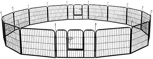 Yaheetech 24in x 171ft Rustproof Foldable Metal Decorative Garden Fence