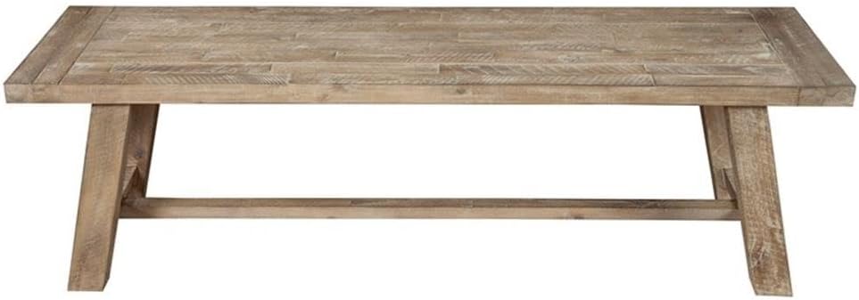 Alpine Furniture Newberry Acacia Bench, Weathered Natural
