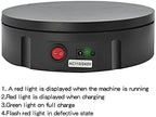 JAYEGT Motorized Rotating Display Stand, 330Lbs Load，360 Degree Electric Rotating Turntable for Photography Products Display，Live Show,Remote Control +5 Colors Backgrounds (Black/8.66inch /Wired)