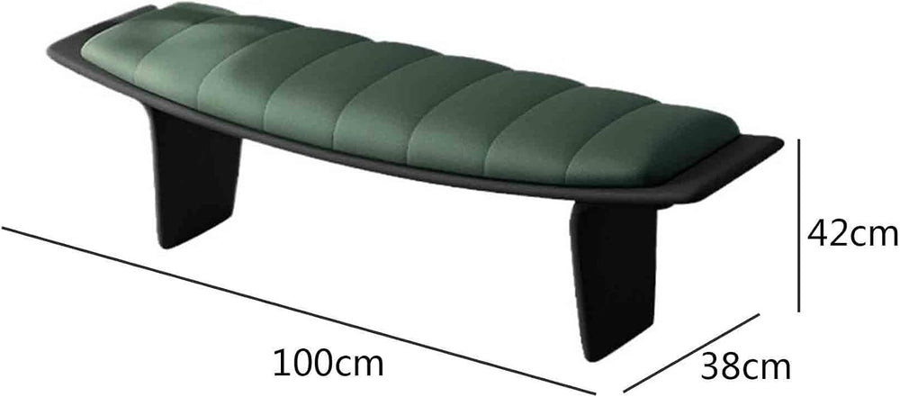 Modern Living Room Shoe Changing Stool Bedroom Leather Bed end Entryway(Small)