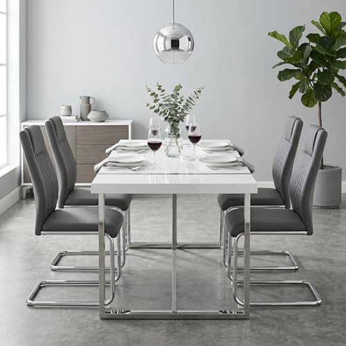 gopop Dining Table Set for 4, Kitchen Table Chairs Set of 4, 5-Piece