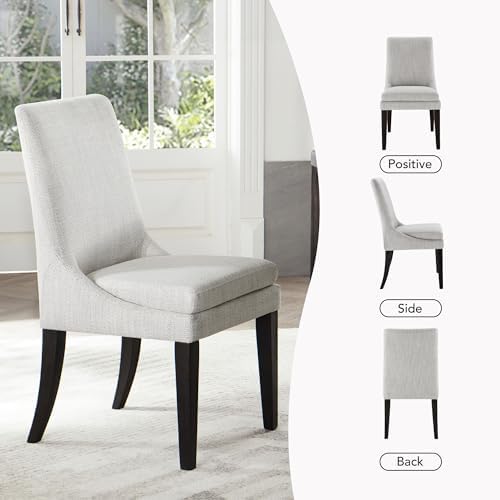 KISLOT Upholstered Dining Chairs Modern Sidechair Performance Fabric High Bac...