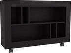 Console Table Cart, 5 Shelves, 4 Casters,for Kitchen