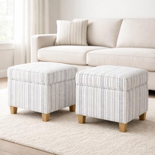 HomePop Home Decor | K7342-F2359 |Classic Square Storage Ottoman with Lift Of...