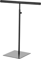 uxcell Necklace Display Stand Adjustable Height Jewelry Rack T Bar Tabletop Purse Holder for Home Boutique Store - Black