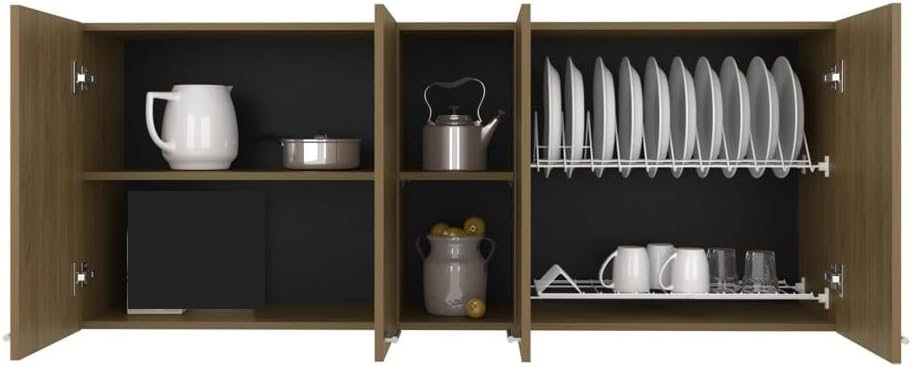 Pantry Sideboard Wall Cabinet, Saving Space Storage Cabinet for Kitchen Close...