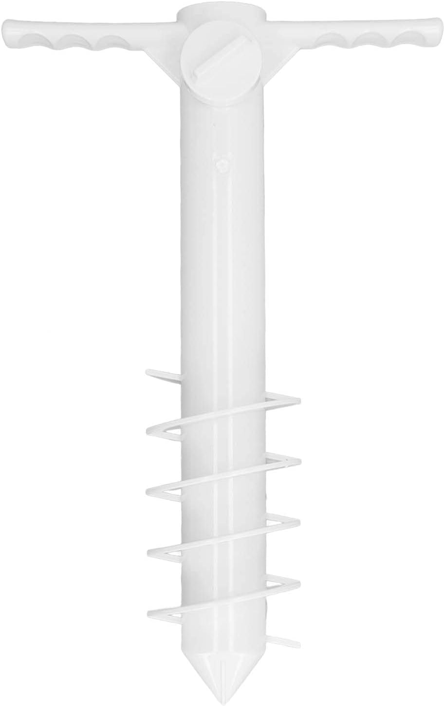 Gonetre Beach Umbrella Sand Anchor Multifunction Umbrella Holder Stand with 5 Spiral Screw for Beach Lawn Water Park