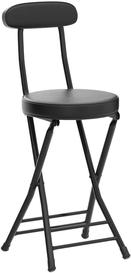 H HOMEWINS Folding Stool,18.7" Portable Foldable Stool Chair