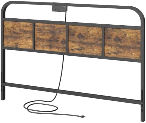 YATINEY King Size Headboard Only, Head Board with Sliding Charging Station, I...