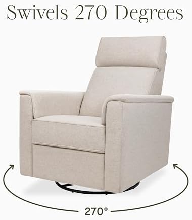 Namesake Willa Plus Power Recliner Glider, Performance Beach Eco-Weave | GREE...