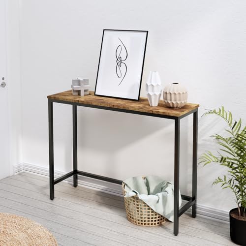 Timberer 39.4” Console Table Hallway Entrance Table Sofa Table Behind Couch |...