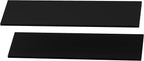 EHHLY 60 Cuft Outdoor Storage Shed Shelf, Outdoor Storage Cabinet Metal Shelves for 4.5x2.3 Ft Shed, Vertical Resin Storage Shed Accessories, Black