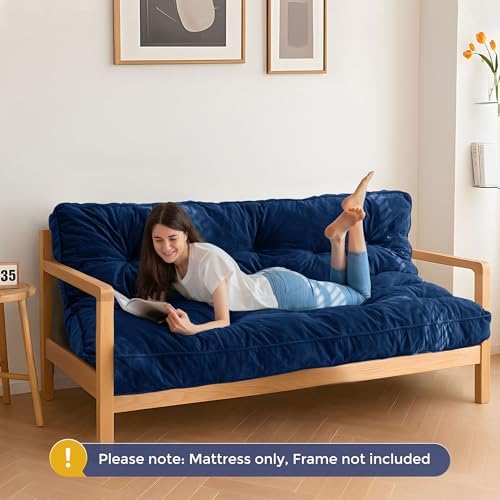 MAXYOYO 6" Futon Mattress Full Size, Tufted Futon Bed (Frame Not Include...