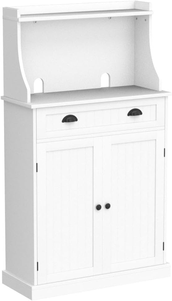 ARTPOWER 54" Kitchen Microwave Cabinet/Stand with Storage and Drawers, P...