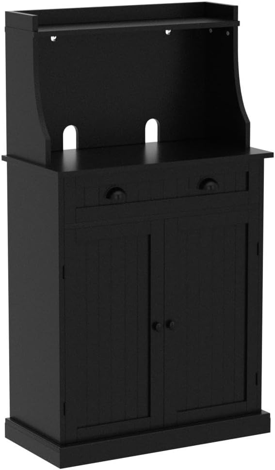 ARTPOWER 54" Kitchen Microwave Cabinet/Stand with Storage and Drawers, P...