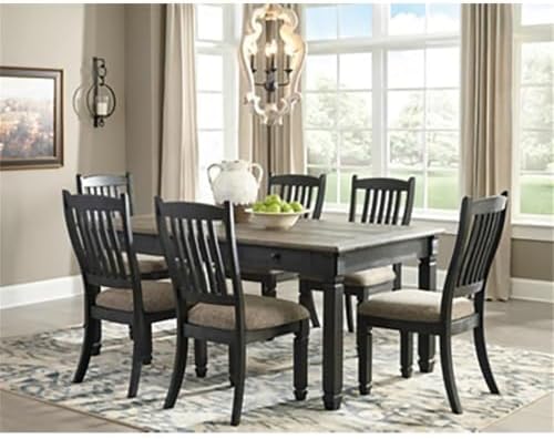 Signature Design by Ashley Rectangular Farmhouse Dining Table, 6 Drawers