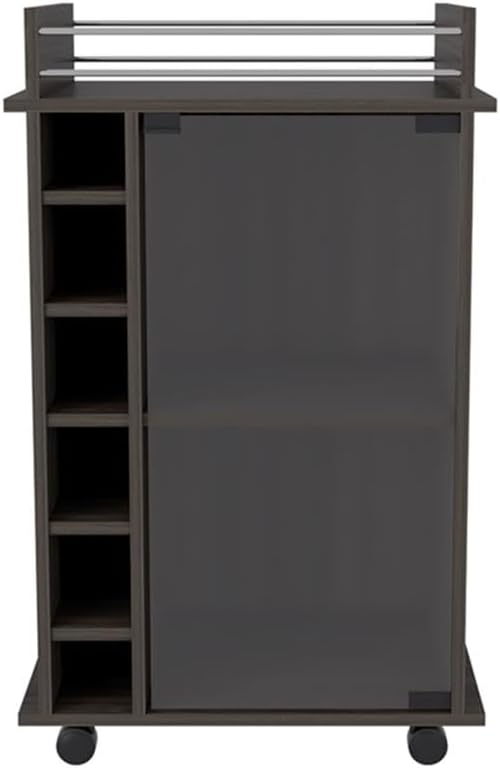 Pemberly Row 2 Piece Living Room Set, Engineered Wood in Black and Espresso F...