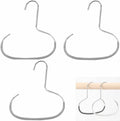 Maximize Closet Space with Versatile Storage, Hat Hangers for Closet, Hat Organizer, Multi-Functional Organizer Space Saving for Hats, Ties, Scarves, Delicate Fabrics (3pcs*Grey)