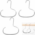 Maximize Closet Space with Versatile Storage, Hat Hangers for Closet, Hat Organizer, Multi-Functional Organizer Space Saving for Hats, Ties, Scarves, Delicate Fabrics (3pcs*Grey)