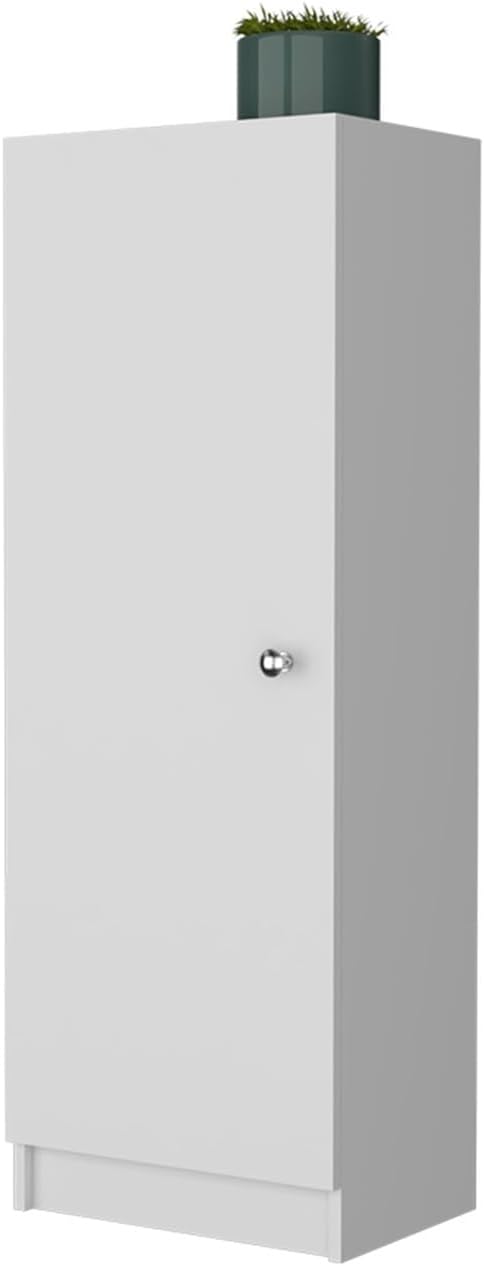 Single Door Pantry, Four Shelves, Small Size, Ample Storage Space,for Kitchen