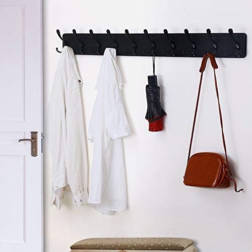 Dseap Coat Rack Wall - Heavy-Duty 38-1/4" Long, with Reinforced 10 Custo...