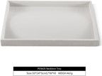 Velvet Jewelry Display Tray For Bracelet Pendant Necklace, Multi-Slot Stackable Storage Tray For Long Chain Jewelries, Drawer Insert Jewelry Organizer (White)