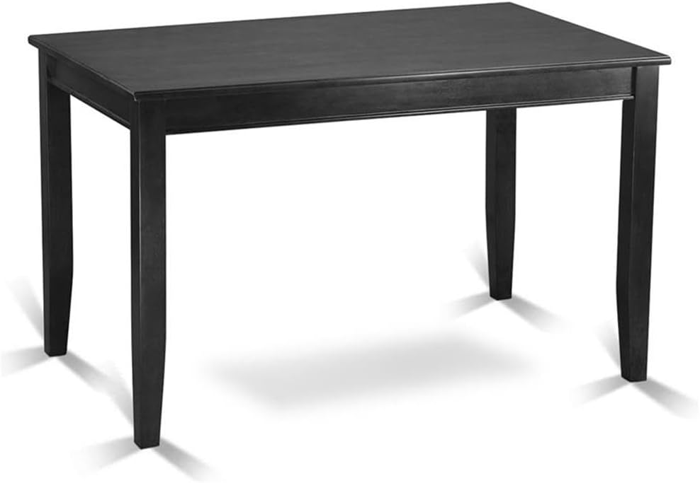 East West Furniture BUT-BLK-T Buckland Rectangle Counter Height Table for Sma...