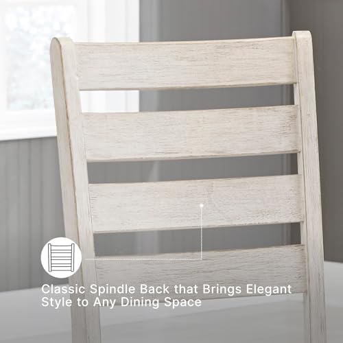 Signature Design by Ashley Skempton Farmhouse Dining Chairs Set of 2, White