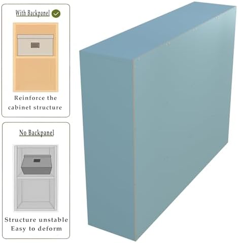 OSCHF 12-Cube Storage Shelf Bookcase, Light Blue