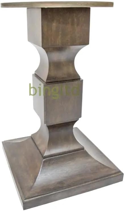 BingLTD - 28" Tall Unfinished Chelsea Square Pedestal Table Base (WH-Che...