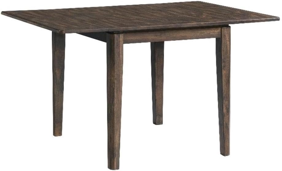 Pemberly Row Contemporary Wood Drop Leaf Table, 50 x 36 x 30 in, Brushed Mang...