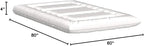 MAXYOYO Japanese Floor Mattress Futon Mattress, 4" Thicken Tatami Mat Sleeping Pad Foldable Roll Up Mat Boys Girls Dormitory Pad Kids Floor Lounger Pillow Bed, Charcoal Grey, Queen Size