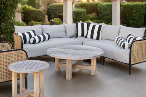 RSH DECOR Sunbrella Lumbar & Square Pillows Set of 4 | 20" x 12&quot...