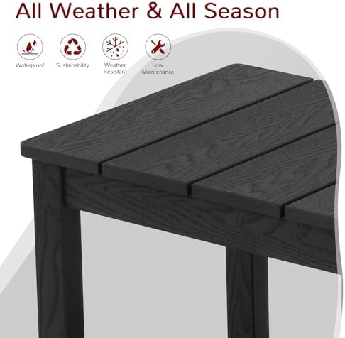 Stoog 3-Piece Oversized Rocking Chairs Set of 2 with Table, Outdoor Rocking C...