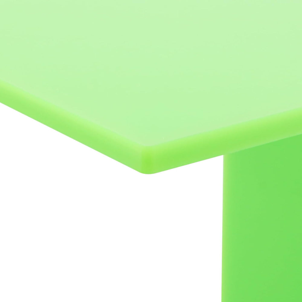 CNCEST Acrylic End Table for Nightstand,22" H C-Shaped End Table for Liv...
