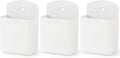 3 Pcs Wall Remote Control Holders TV Controller Holder Self Adhesive Marker Holder Pen Pencil Storage Organizer for Home Office School (White)