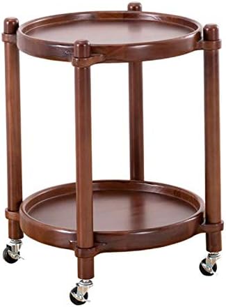 Telephone Table, Solid Wood Storage Rack，2-Tier Pallet Side Table，Outdoor &am...