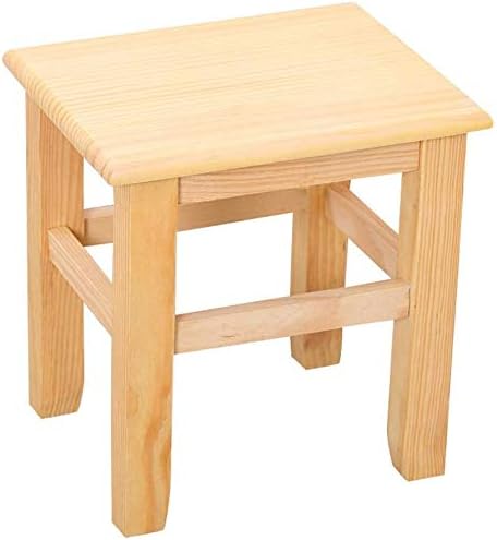 Stool Foot Stool,Solid Wood Stool,Non-Slip Wear Pad,Tenon Wood Craft,Four Siz...