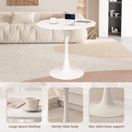 31.5" Small Round Kitchen Table Set for 2 with Velvet Upholstered Chairs