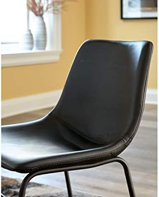Signature Design by Ashley Centiar Dining Chairs Set of 2, Black