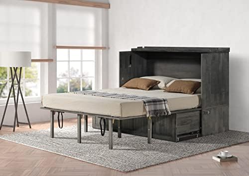 Mega Solutions Murphybedz Tuscany Murphy Cabinet Chest Bed with Charging Stat...