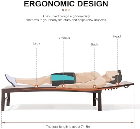 Crestlive Products Lounge Chair Outdoor Set of 2, Metal Pool Chaise Lounge Ch...