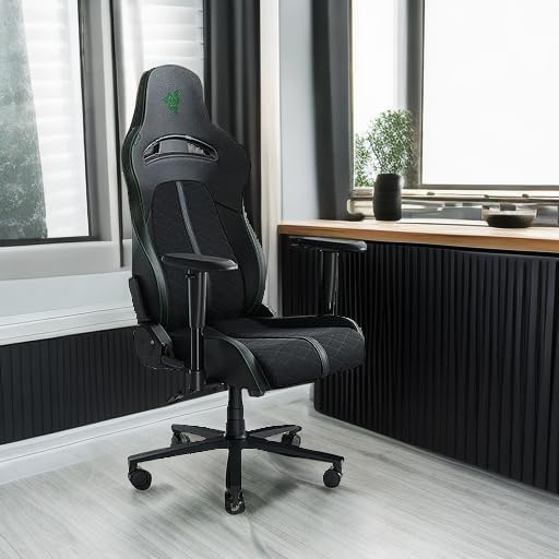 Razer Enki X Essential Gaming Chair, All-Day Comfort, Black | Built-in Lumbar...