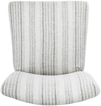 HomePop Parsons Dining Chair - Gray Striped Pattern (Set of 2)