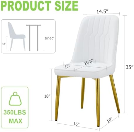 Modern Dining Chairs Set of 4,Upholstered Dining Room Chairs,Kitchen Chairs w...