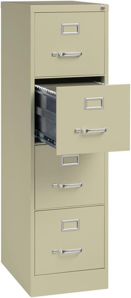 Pemberly Row 22" D Metal 4-Drawers Letter Width Vertical Filing Cabinet ...