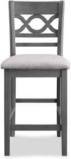 New Classic Furniture Cori 5-Piece Counter Dining Table Set, Gray