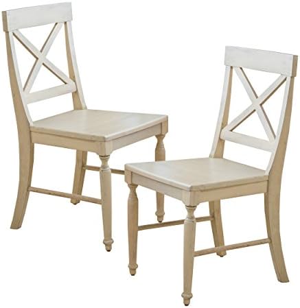 Christopher Knight Home Rovie Acacia Wood Dining Chairs, 2-Pcs Set, Antique W...